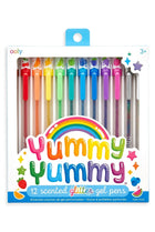 Yummy Yummy Scented Glitter Gel Pens - Set of 12