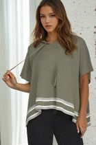 Loose Hoodie Sweater - Olive