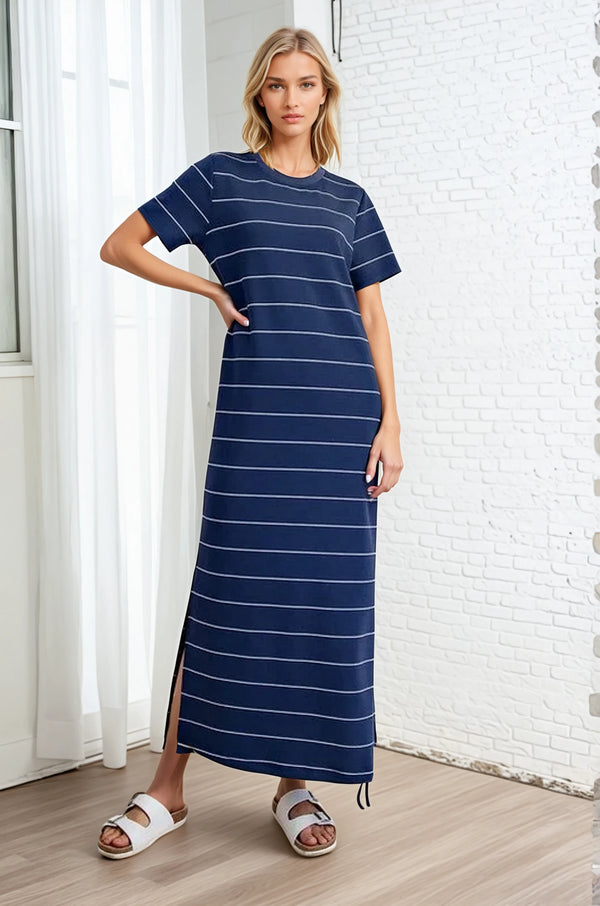 Modal Scuba Maxi - Navy Stripe