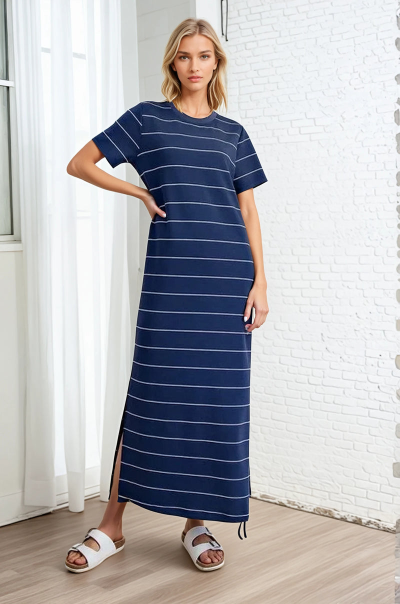 Modal Scuba Maxi - Navy Stripe