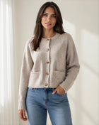Soft Knit Button Front Cardigan