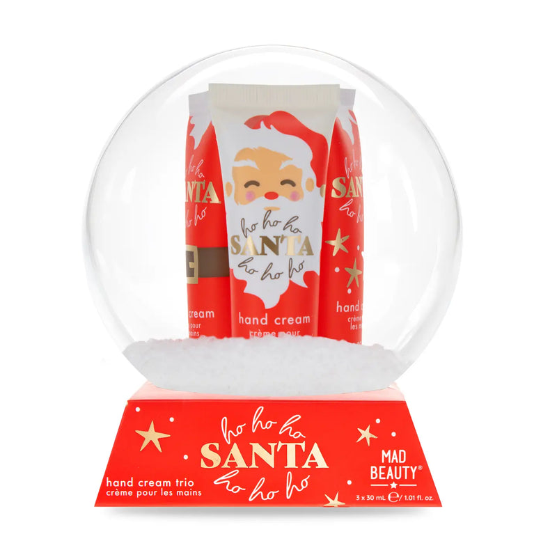 Snow Globe Santa Hand Cream Trio