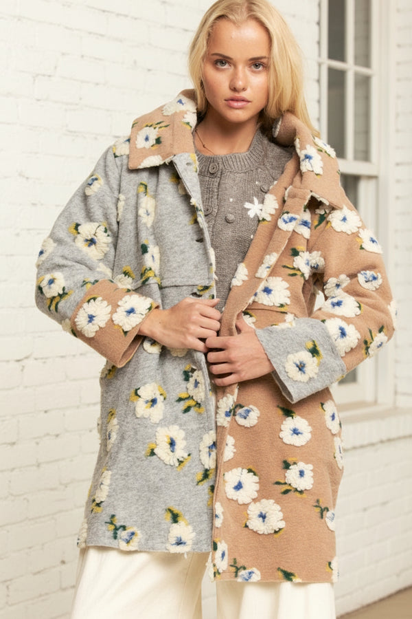 Mixed Color Garden Coat