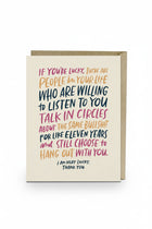 Talk in Circles Card