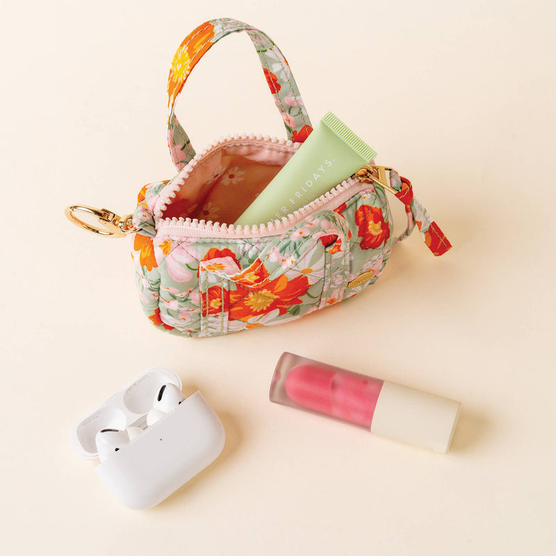 Itty Bitty Duffle Bag Charm-Bouquet Beauty Sage