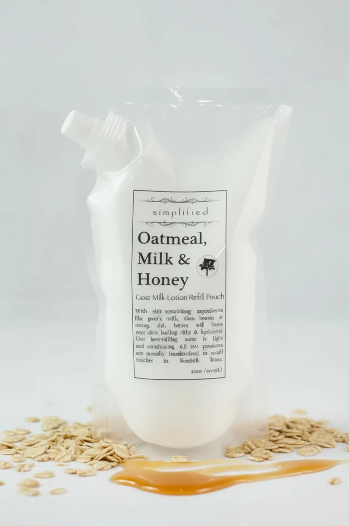 20 oz Goat Milk Lotion Refill - Oatmeal Milk & Honey