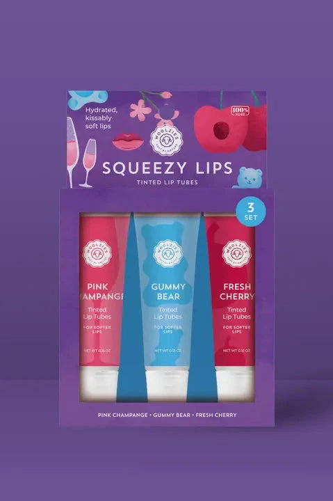 Squeezy Lips Tinted Lip Tubes - Set of 3