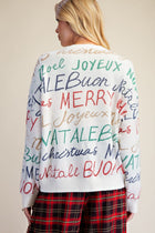 Merry Graphic Print Sweater