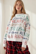 Merry Graphic Print Sweater