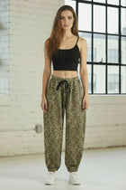 Leopard Print French Terry Joggers