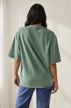 GB V-Neck Mineral Wash Short Sleeve Tee