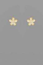 Pave Petal Studs