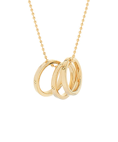 3 Ring Pendant Necklace