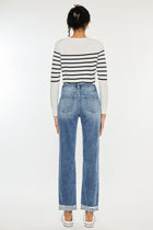 Julia Cuffed Slim Straight Leg Jeans