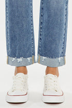 Julia Cuffed Slim Straight Leg Jeans