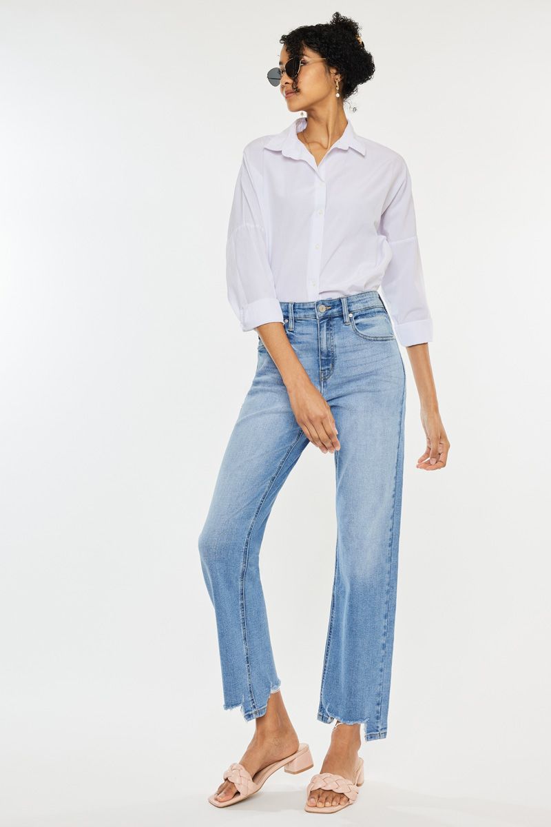 Avery High Rise Straight Jeans