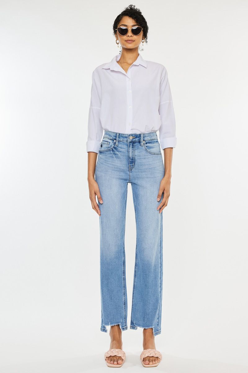 Avery High Rise Straight Jeans