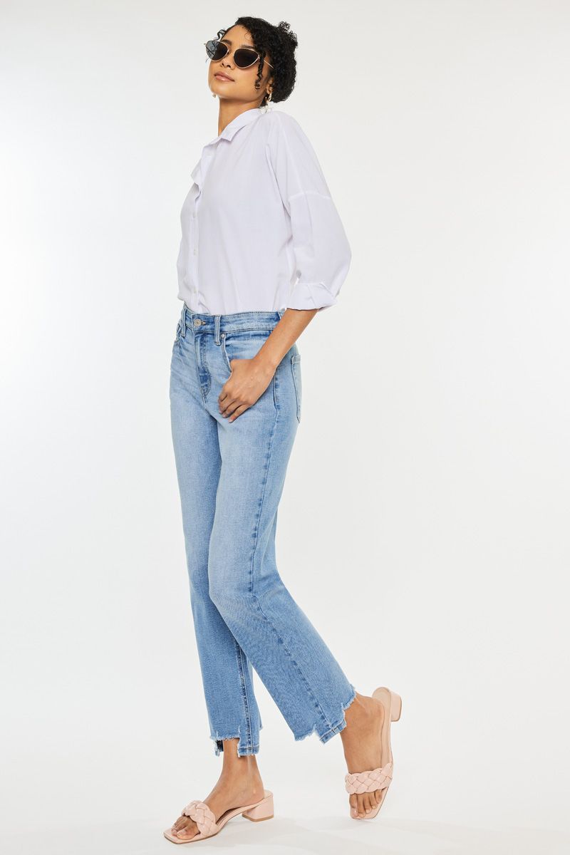 Avery High Rise Straight Jeans