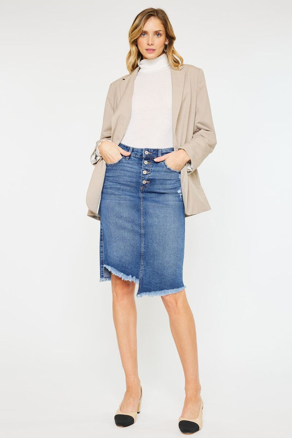 Zoe Asymmetrical Midi Skirt