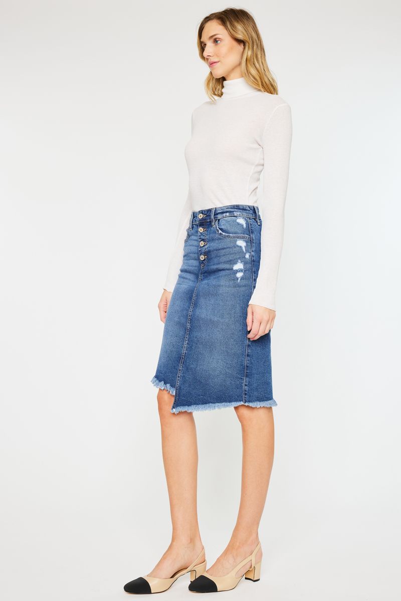 Zoe Asymmetrical Midi Skirt