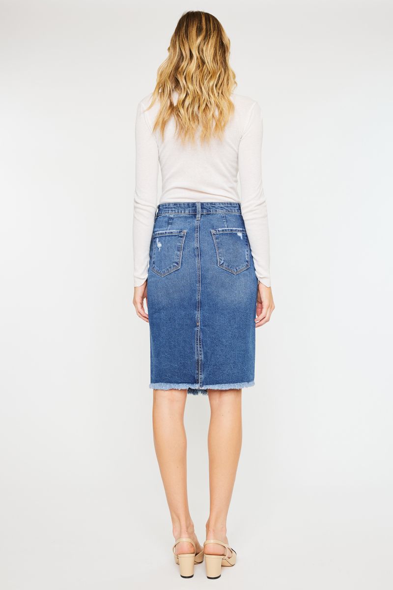 Zoe Asymmetrical Midi Skirt