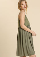 Distressed Hem Tank Dress