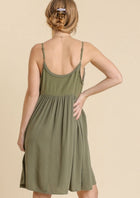 Distressed Hem Tank Dress