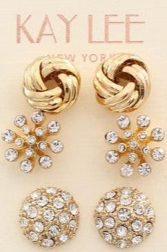 Love Knot Earring Set