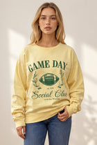 Garment Dyed Crew - Game Day Social Club - Yellow