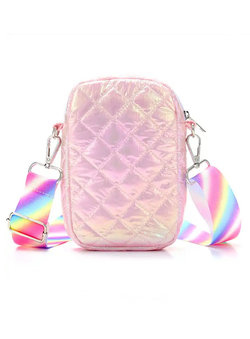 Rainbow Puffer Crossbody - 3 Colors