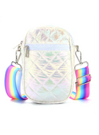 Rainbow Puffer Crossbody - 3 Colors