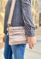 Metallic Puffer Convertible Bag - 2 Colors