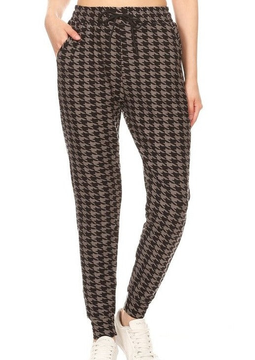 Butter Soft Joggers - Houndstooth