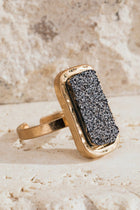 Glitter Druzy Ring