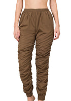 Ruched Pants - Mocha