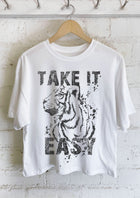 Graphic Tee - Take It Easy Tiger