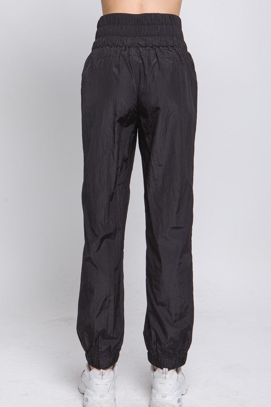 Active Parachute Joggers - Black