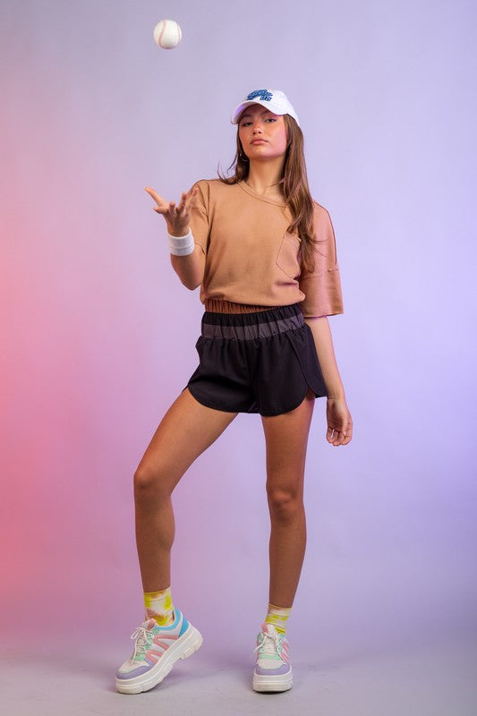 Colorblock Active Shorts