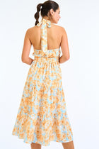 Floral Halter Midi Dress