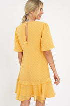 Pom Pom Dot Print Dress