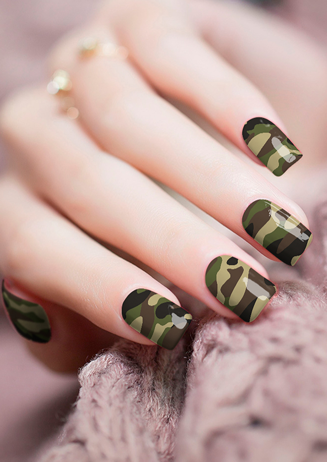 Nail Wraps - Camo