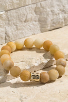 Stone Stretch and Metal Bracelet - 3 Colors