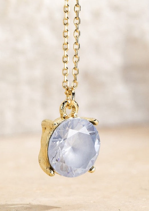 Crystal Pendant Short Necklace