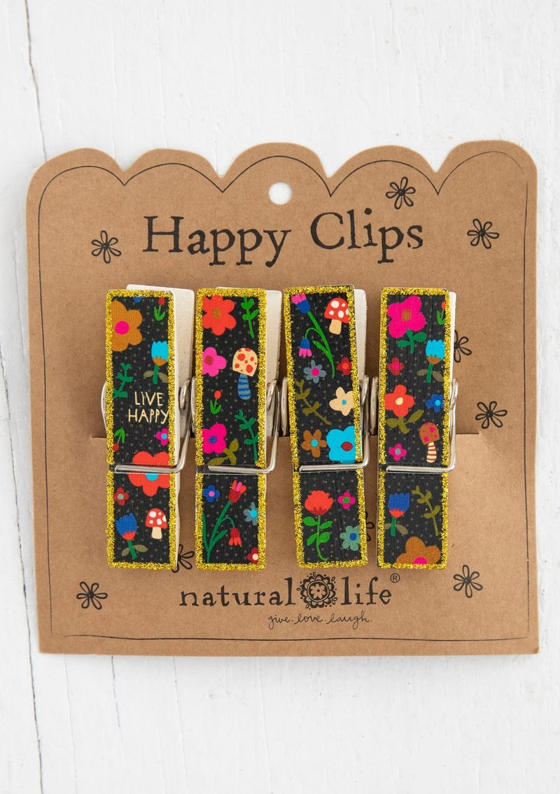 Live Happy Bag Clips