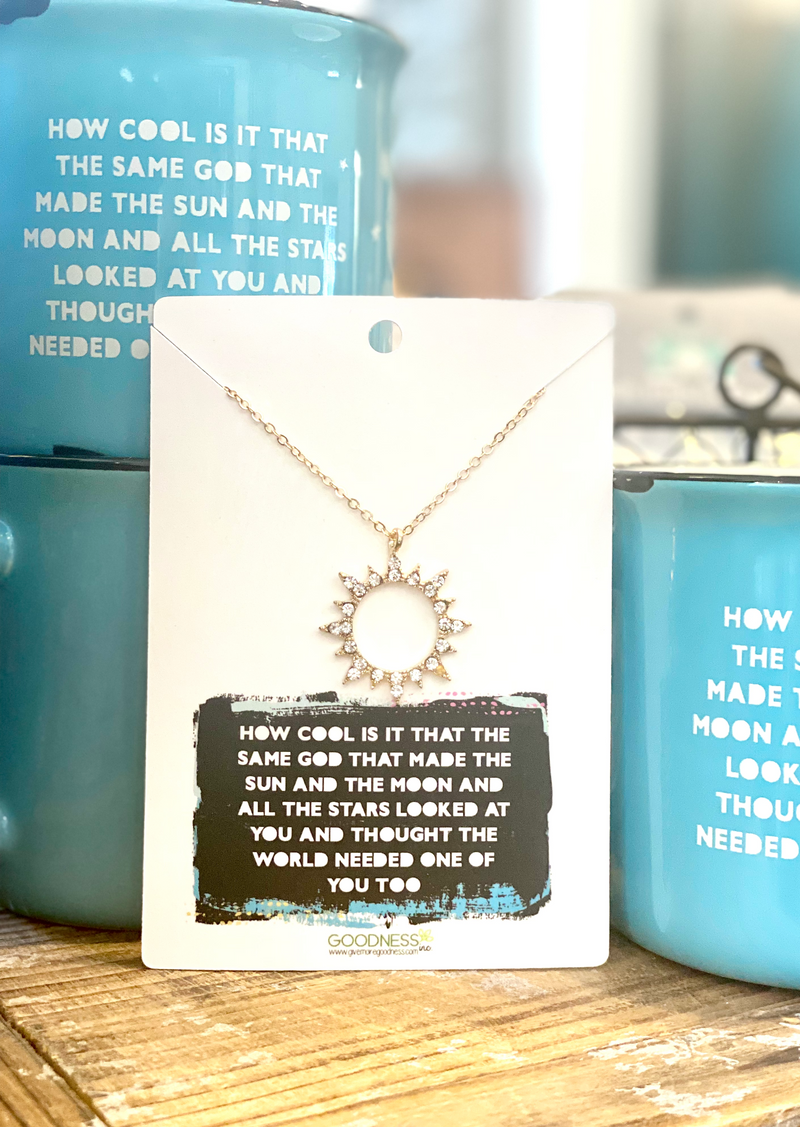 How Cool Is God Necklace - Sun