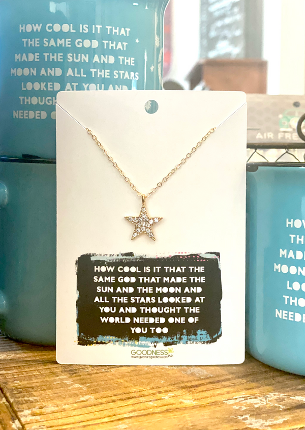 How Cool Is God Necklace - Star