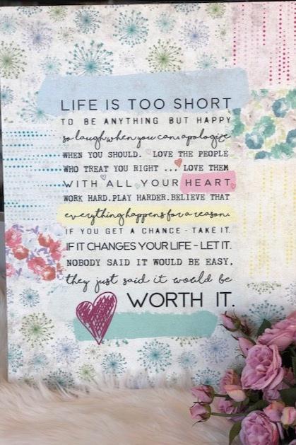 Worth It Canvas- 16 x 20