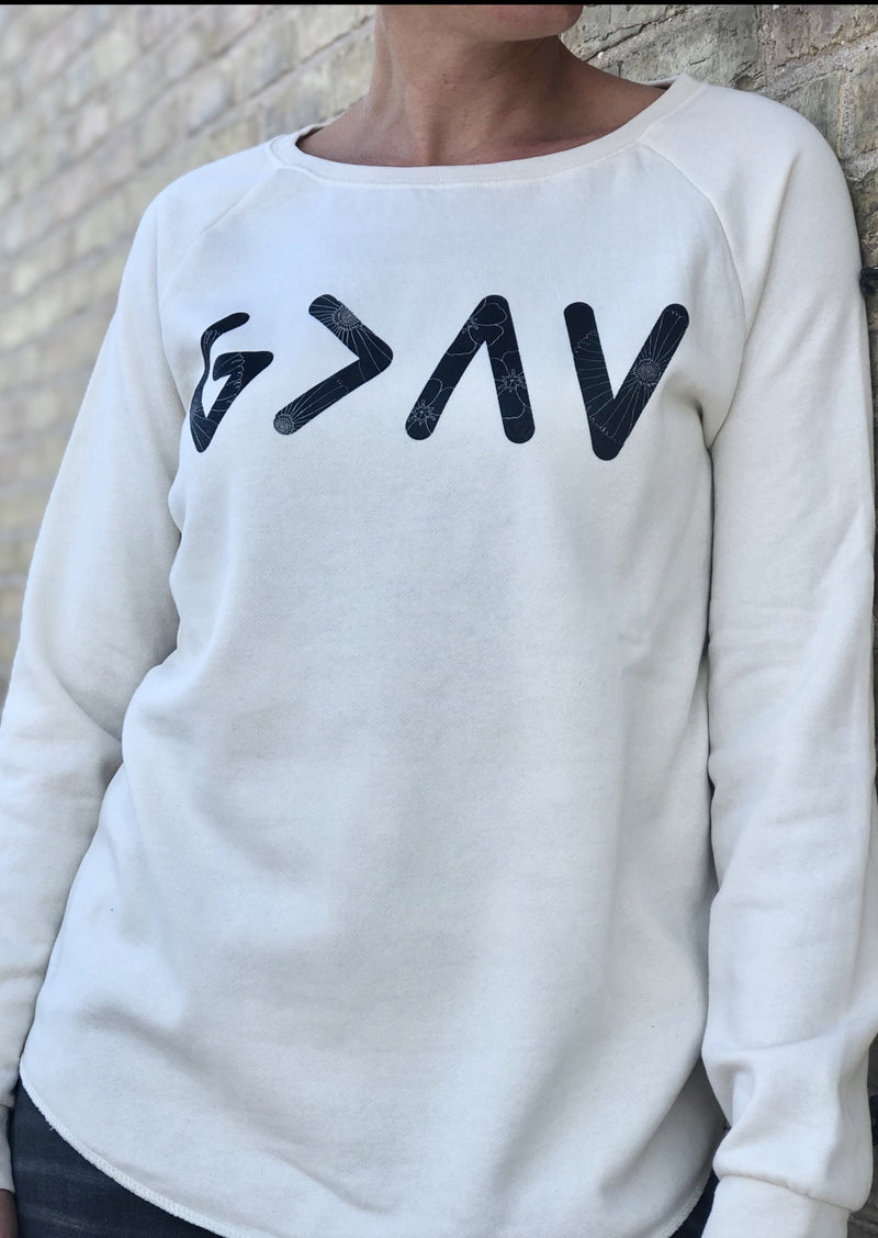 God is Greater Crewneck - Ivory