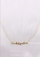 Do What You Love Necklace - Gold