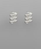 Spring Shape Earrings - 2 Colors